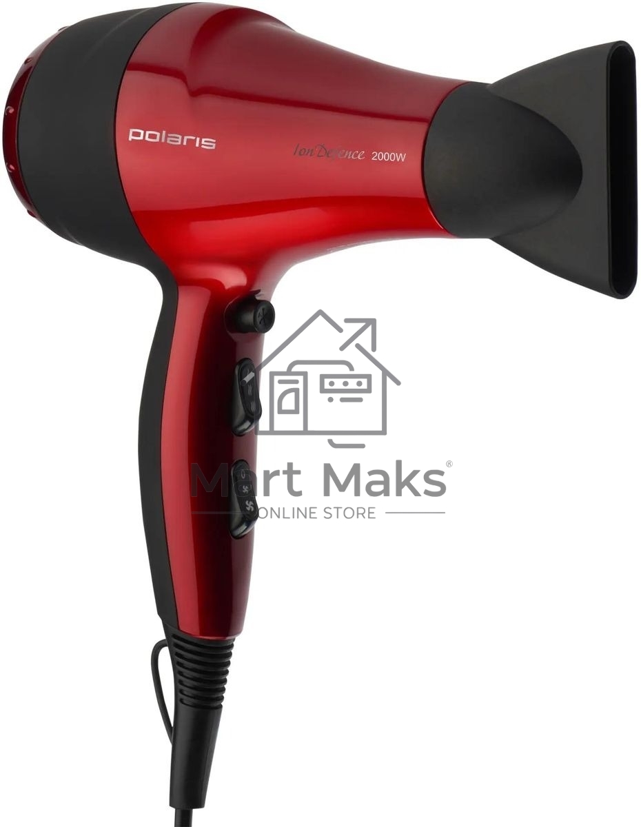 Фен Polaris PHD 2077i 2000Вт красный/черный