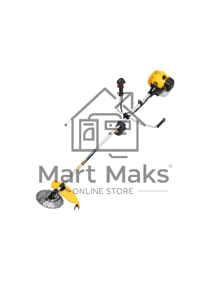 Триммер бензиновый Denzel DT-52E, 52 см3, неразъемная штанга, электростартер, состоит из 2 частей