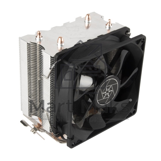 Кулер универсальный Silverstone SST-KR03 Kryton CPU Cooler, low noise, silent hydraulic bearing 92mm blue LED fan, universal Socket compatibility