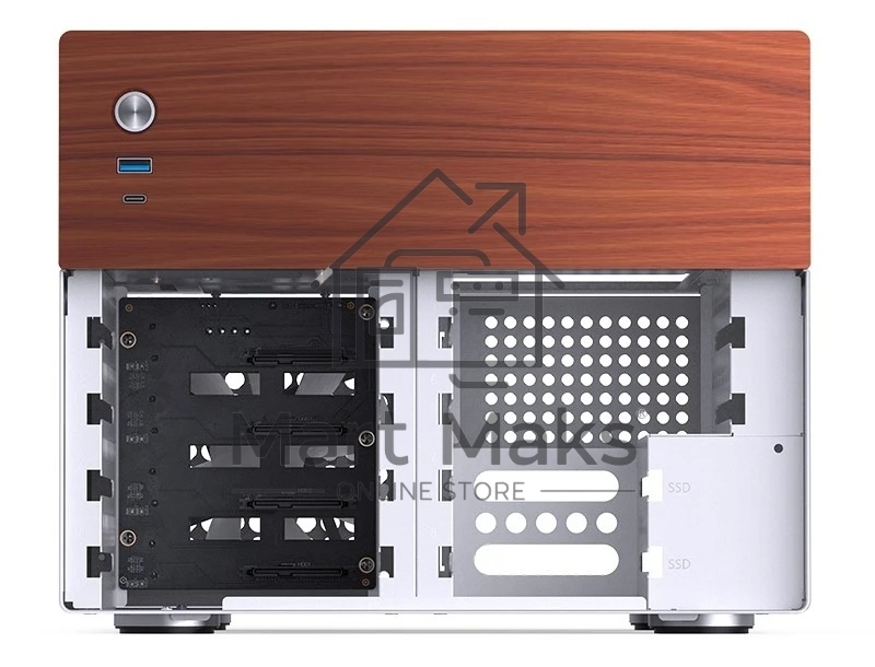 Корпус без блока питания JONSBO N4, Mini-Tower, 1x120mm, 1xUSB-A 3.0 + 1xUSB-C 3.2, SFX PSU Support, mATX, mITX White