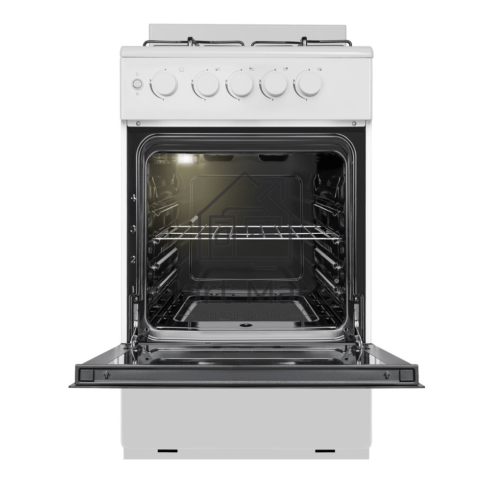 Плита газовая Maunfeld MGC50GEW08 белый, конфорок 4 шт, духовка 59 л, 50 см x 88 см x 65 см