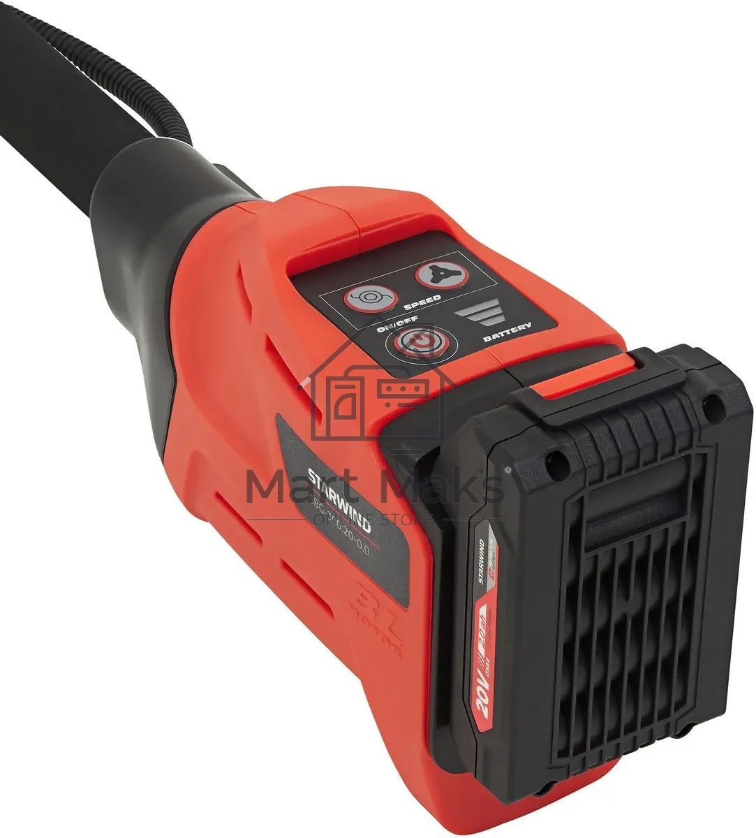 Триммер электрический Starwind SBG-300.20-0.0 аккум. разбор.штан. реж.эл.:леска/нож