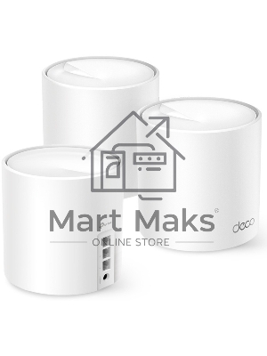 Бесшовный Mesh роутер TP-Link Deco X50(3-Pack) AX3000 10/100/1000BASE-TX (упак.:3шт)