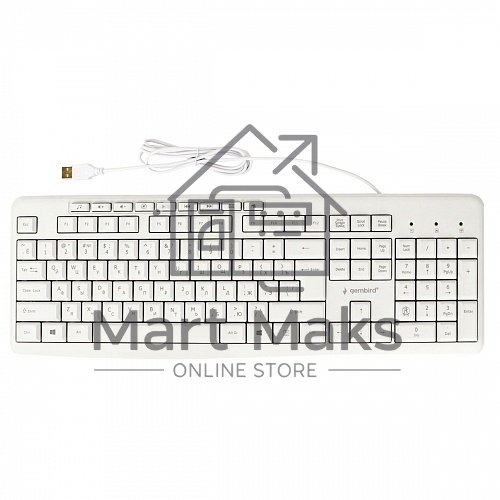 Клавиатура Gembird KB-8430M проводная, USB, белый