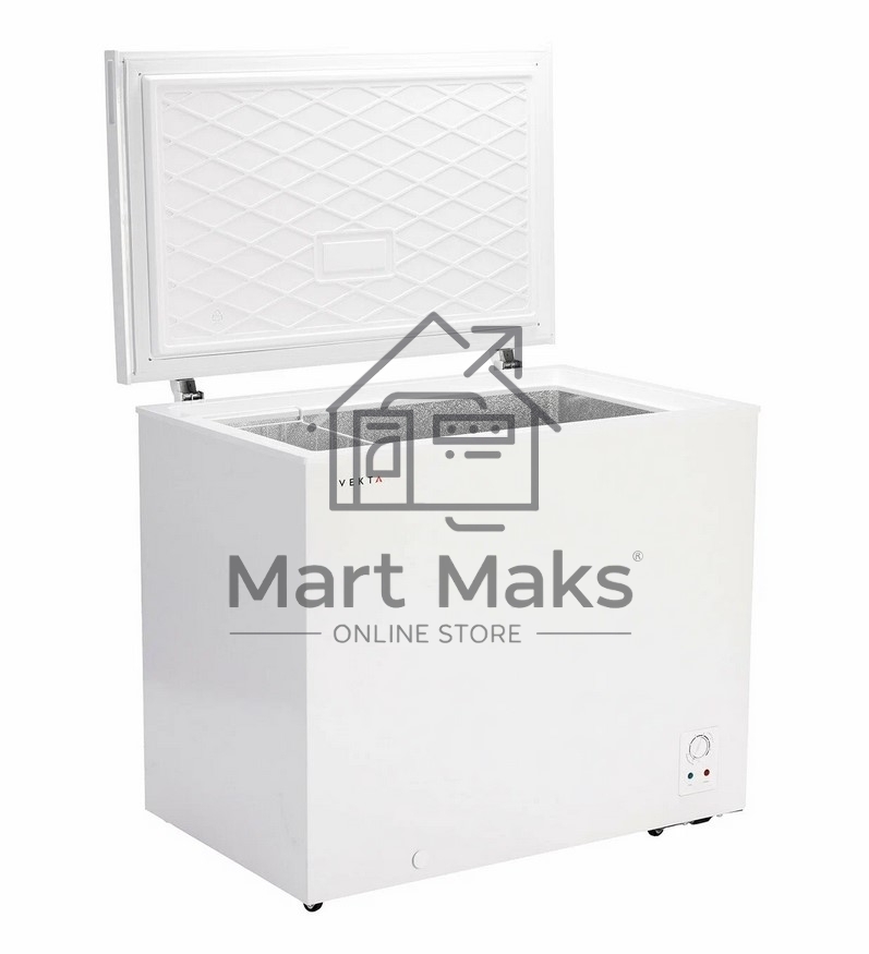 Морозильный ларь Vekta FR-270W02, белый, 270л, 1 камера, 960*635*858 мм, полезный объем 249 л.