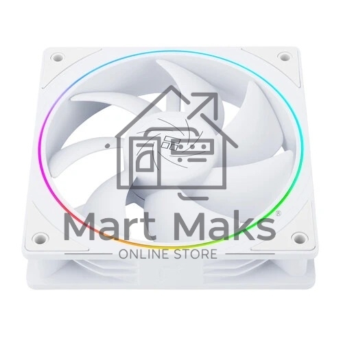 Вентилятор корпусный Thermalright TL-S12-W (120x120x25mm, 4-pin PWM, ARGB, 47.6CFM, 23.2dBA, 1500RPM, White)