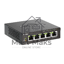 Коммутатор D-Link DGS-1005P/B3A, 5×1 Гбит/с, неуправляемый