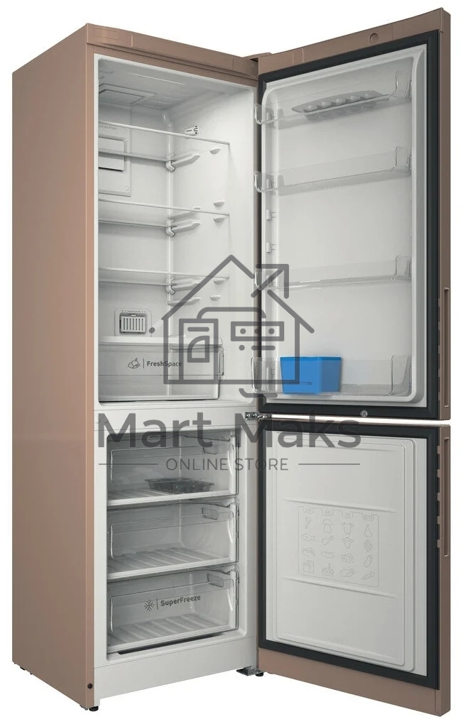 Холодильник Indesit ITR 5180 E бежевый двухкамерный 220/78л морозилка снизу