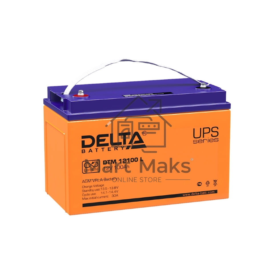 Батарея Delta DTM 12100 L 12В 100Ач