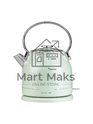 Чайник электрический Galaxy Line GL 0333, мятный, металл, 2200 Вт, 1,5 л