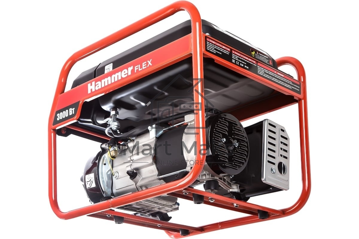 Бензоэлектростанция Hammer Flex GN3000 3КВт 220В 50Гц бак 15л непр.9ч