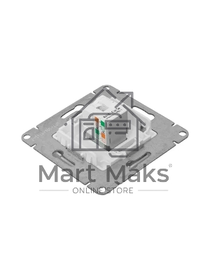 Механизм розетки RJ45 (cat5) EKF UP1-SOA-RJ45-5 алюминий Эпика