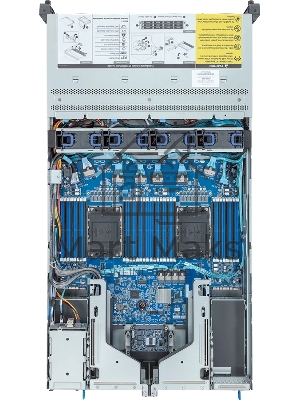 Серверная платформа Gigabyte R283-S96/2U/2xIntel (Gen 4/5)/2xHS/32xDIMM/12xLFF NVME/SAS/SATA + 2xSFF SAS/SATA/2xGbE/2xOCP 3.0/4xFHHL/2x2000W/Rails