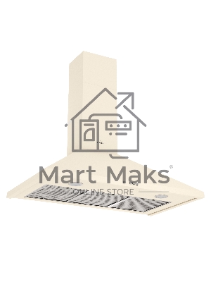 Вытяжка каминная Elikor Вента 90П-650-К3Д топленое молоко, 90 см, 650 куб. м/ч, 60 дБ