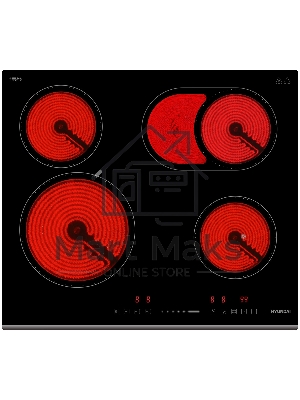 Электрическая варочная панель Hyundai HHE 6672 BG черный