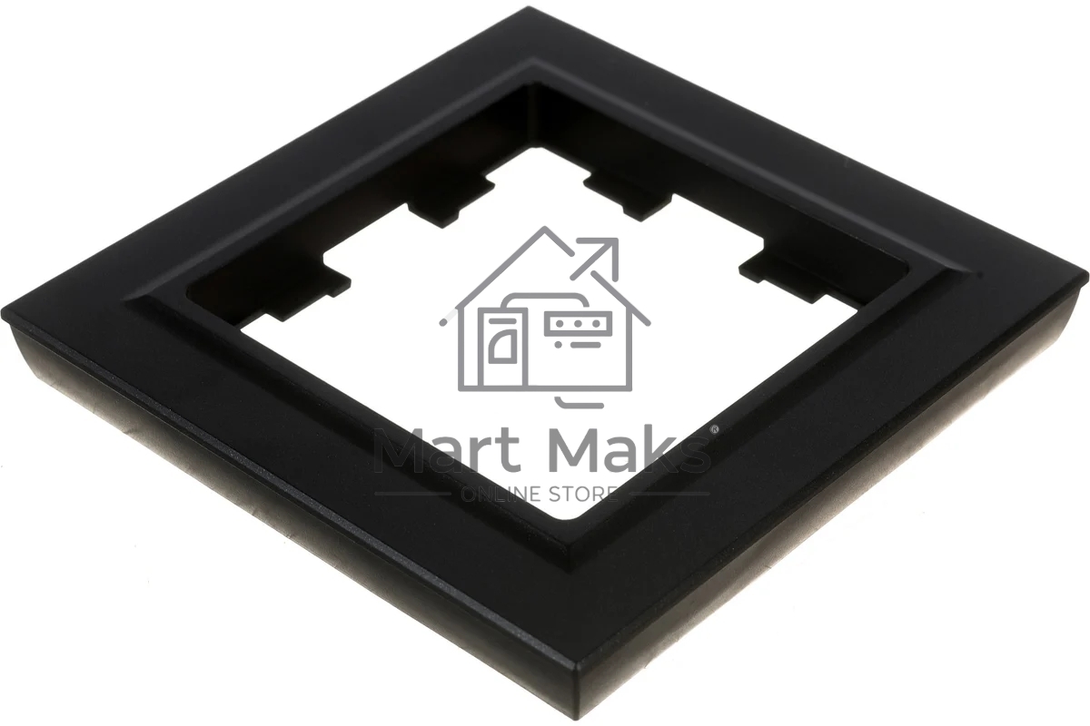 Рамка 1-мест. IEK BRITE РУ-1-БрЧ черный