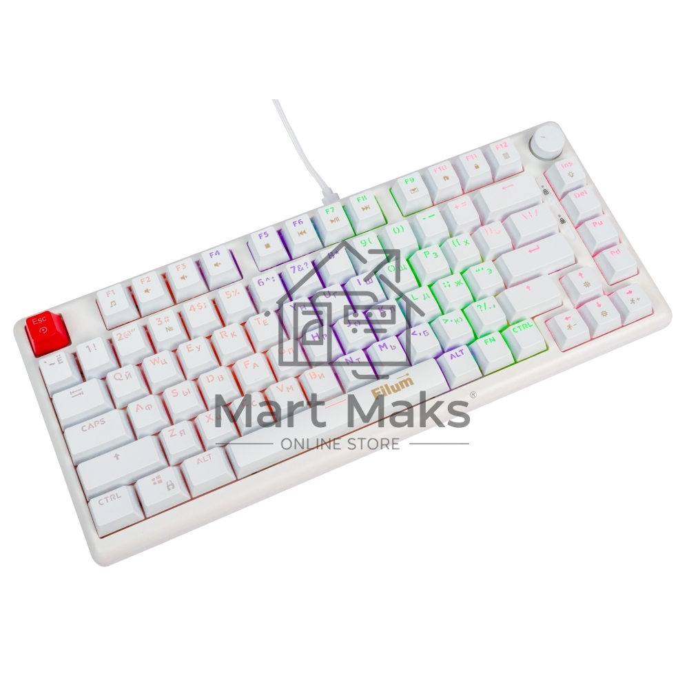 Клавиатура Filum FL-GKBM15 проводная, USB Type-C, белый