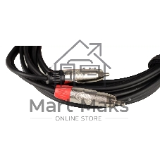 Кабель аудио FORCE FLC-20/32xRCA (M) - 2xRCA (M), стерео, используется для подключения бытовых и DJ аудио устройств к микшерам, диаметр 4,8 мм, металлические разъемы, длина 3 м
