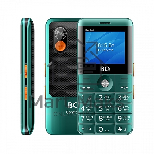 Мобильный телефон BQ 2006 Comfort зеленый/черный
