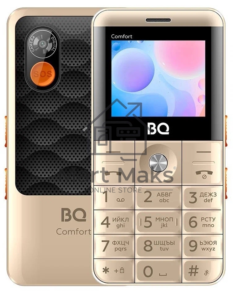 Мобильный телефон BQ 2006 Comfort золотой/черный