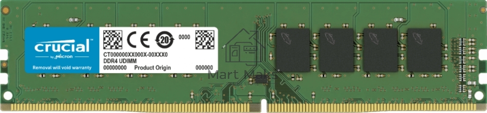 Оперативная память Crucial, DDR4, 8GB (1x8 GB), 3200 MHz, CL22, UDIMM