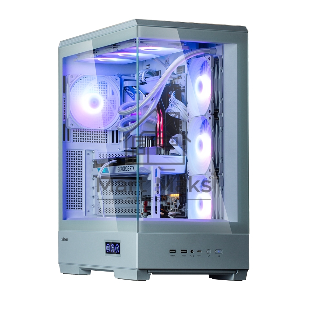 Компьютерный корпус ZALMAN P50 DS, ATX, WHITE, WINDOW, 2x3.5