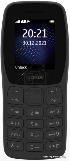 Мобильный телефон NOKIA 105 TA-1416 DS EAC2+ 4/4Mb черный