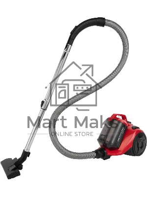 Пылесос Starwind SCV2550 красный, 400/2500 Вт, уборка сухая, пылесборник контейнер, 3 л