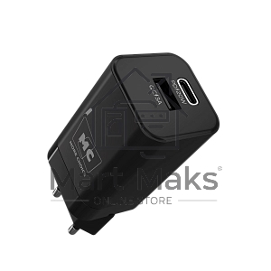 Зарядное устройство MORE CHOICE (4620202555762) NC85i 1USB+1Type-C 3.0A PD 20W+QC3.0 для Lightning 8-pin Type-C, черный