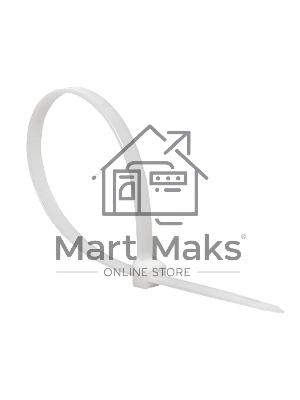 Хомут кабельный 7.2х300 нейл. бел. (уп.100шт) EKF plc-c-7.2x300