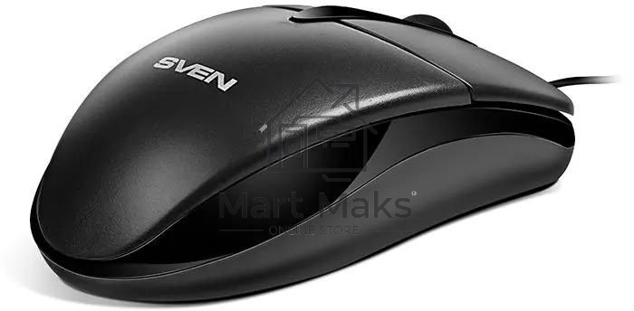Мышь проводная SVEN RX-112 черный, 800 dpi, USB, кнопки - 3