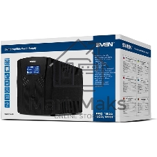 Источник бесперебойного питания UPS Sven Pro 1500 (1000 WA, LCD, USB, RG-45, 3 евро розетки)