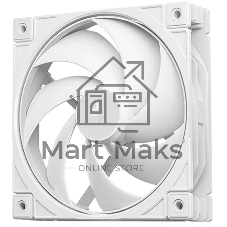 Вентилятор корпусной DeepCool FD12 WH V2 белый, 120 мм, 500-2500 об/мин, 32.32-35.66 дБ, 4 pin PWM, без подсветки