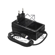 Блок питания Gembird NPA-DC5 для Raspberry Pi 4B, Pi 5, черный, 5.1V, 5A, 25,5Вт, Кабель 1.5 m, USB Type-C output jack