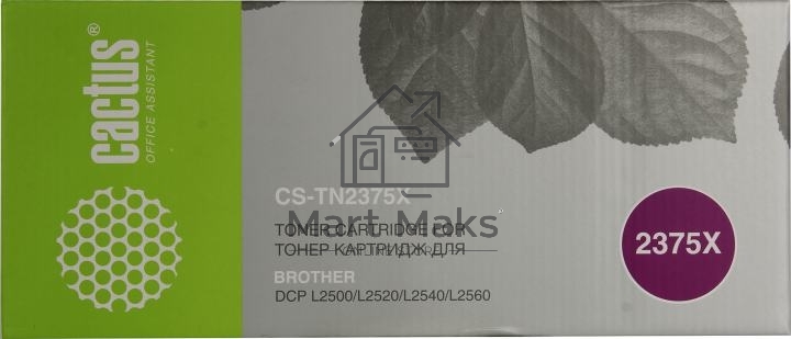 Картридж лазерный Cactus CS-TN2375X черный (5200стр.) для Brother DCP L2500/L2520/L2540/L2560