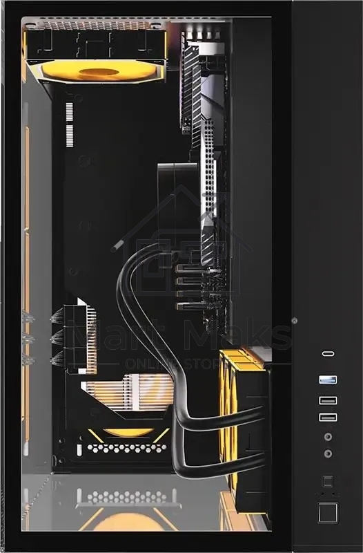 Компьютерный корпус AeroCool / Formula Crystal Z9M черный без БП mATX 1xUSB3.0 1xUSB3.1 audio bott PSU