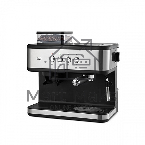 Кофейная станция BQ CM1003 сталь/черный, исп. кофе - зерновой/молотый, 1.5 л, 1150 Вт. 15 Бар.