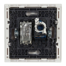 Розетка двойная TV+RJ45 кат.6 IEK FORTE&PIANO FP237 белый