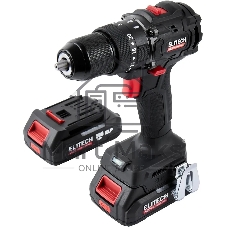 Дрель-шуруповерт Elitech CD 20ISL2 (E2201.041.01) 40Вт аккум. патрон:быстрозажимной (кейс в комплекте) (205722)