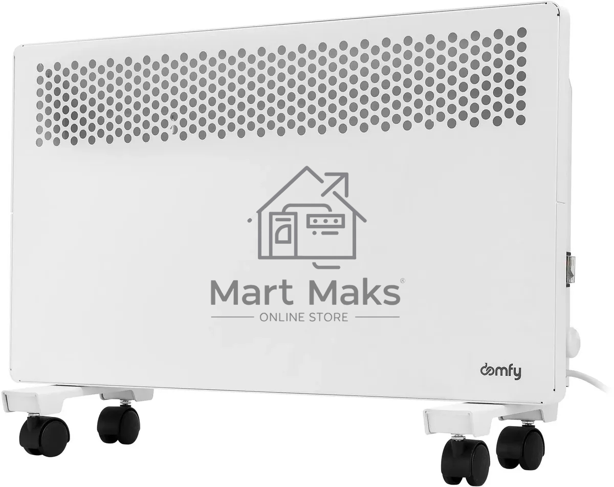 Конвектор Domfy DCW-CH1020 белый, 2000 Вт, 30 м2, термостат