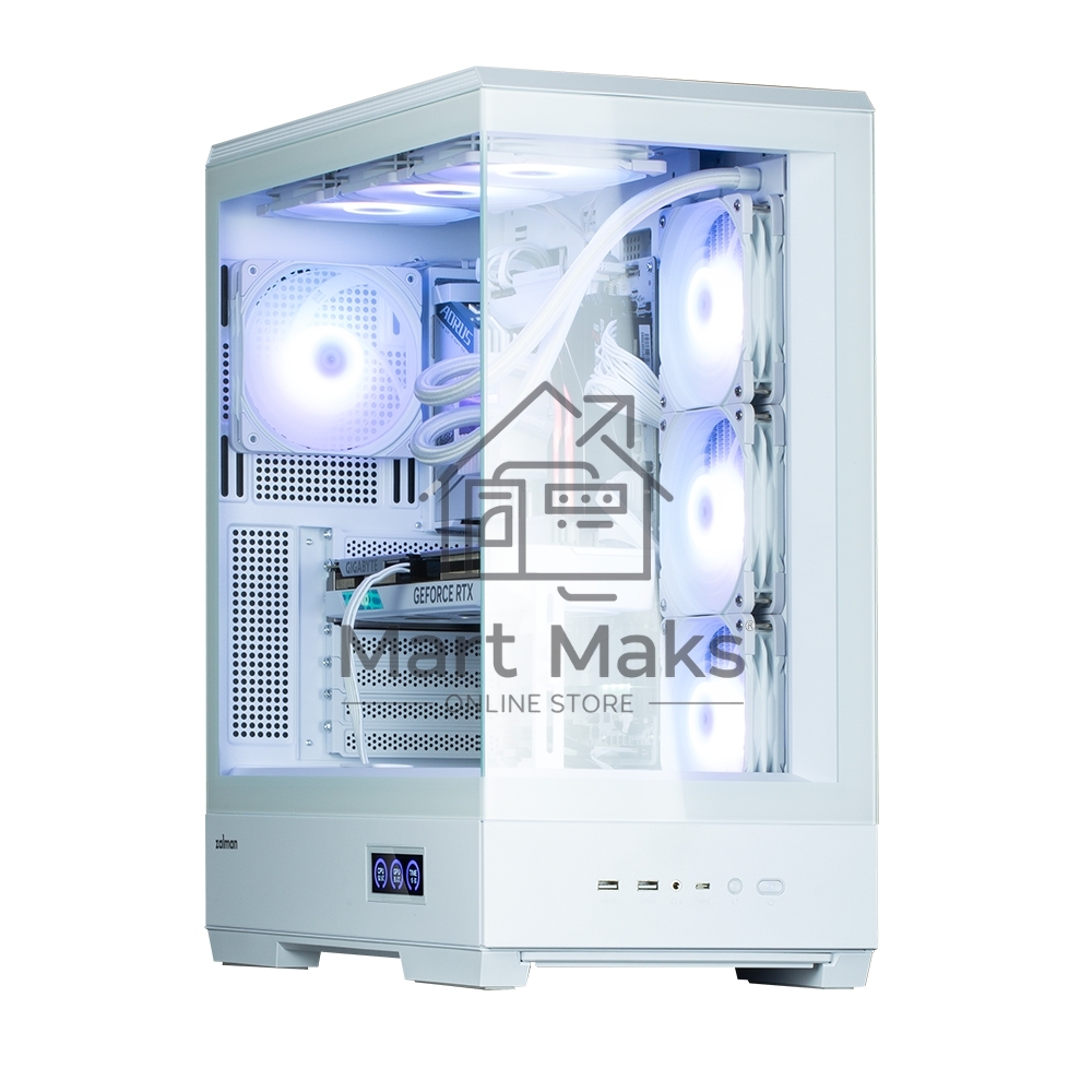Компьютерный корпус ZALMAN P50 DS, ATX, WHITE, WINDOW, 2x3.5