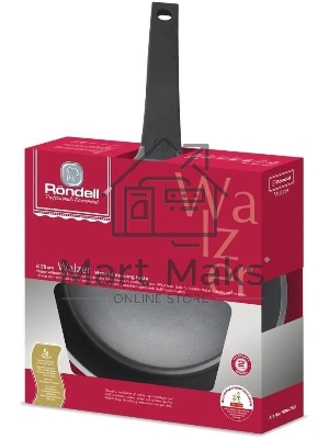 Сковорода Rondell Walzer RDA-769, 28см, без крышки, черный