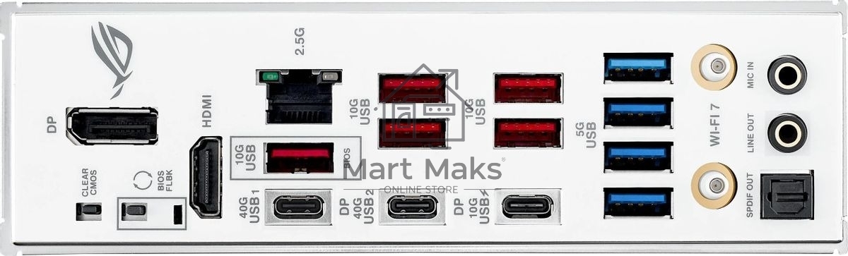 Материнская плата ASUS ROG STRIX X870-A GAMING WIFI, AM5, AMD X870, 4xDDR5, 2xSATA, 4xM.2, 1xPCI-E 4.0 x4, 1xPCI-E 5.0 x16, 1xHDMI, 1xDP, 1x 2.5Gb LAN, 4xUSB-A 3.2 Gen 1, 5xUSB-A 3.2 Gen 2, 1xUSB-C 3.2 Gen 2, 2xUSB4, 2x3.5 мм, 7.1, ATX