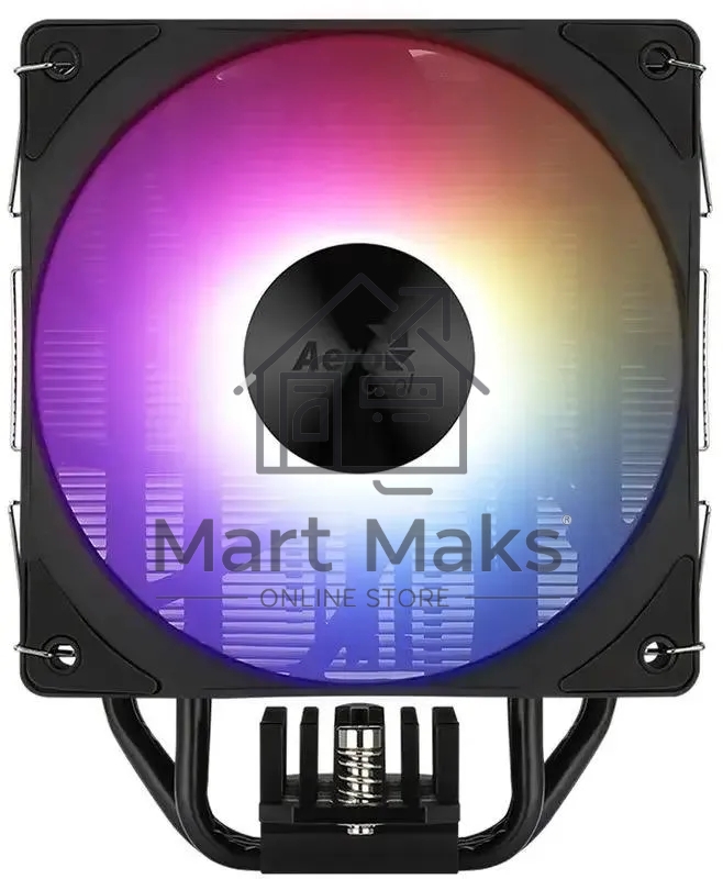 Кулер для процессора AeroCool / Formula Rime 4 черный, 120 мм, алюминий/медь, 1800 об/мин, 34 дБ, 4 pin, 230 Вт, 155 мм