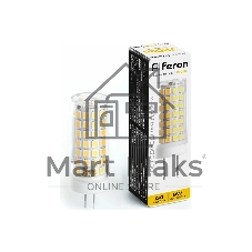 Лампа светодиодная Feron LB-434 9Вт 230В G4 теплый капсульная