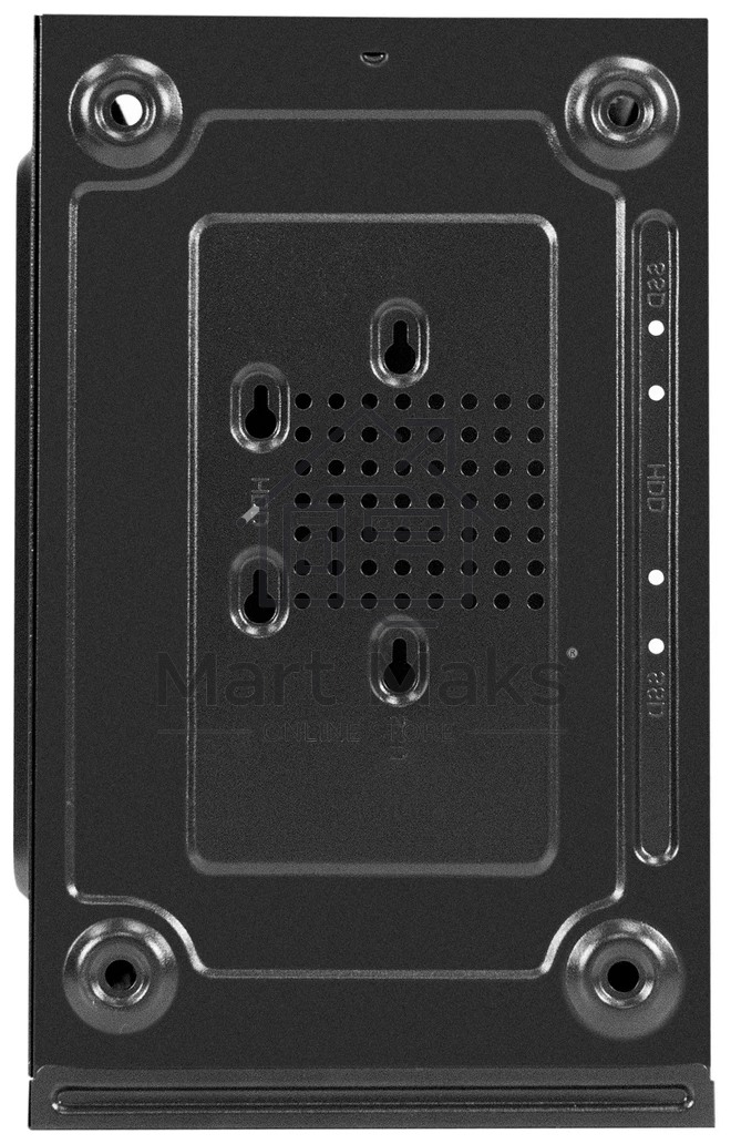 Компьютерный корпус Minitower ExeGate BAA-403-AA500 (mATX, БП AA500 с вент. 8см, 2*USB, HD Audio, черный)