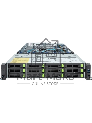 Серверная платформа Gigabyte R283-S96/2U/2xIntel (Gen 4/5)/2xHS/32xDIMM/12xLFF NVME/SAS/SATA + 2xSFF SAS/SATA/2xGbE/2xOCP 3.0/4xFHHL/2x2000W/Rails