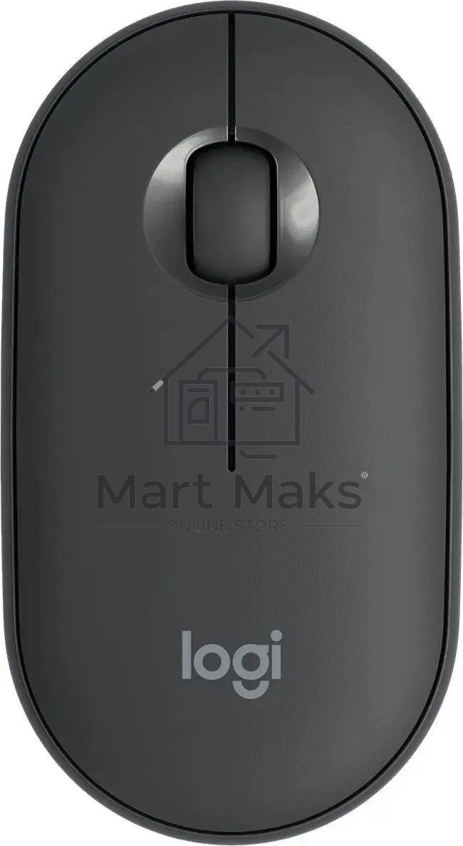 Мышь беспроводная Logitech Pebble M350 графитовый, 1000 dpi, радиоканал, Bluetooth, USB, кнопки - 3