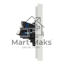 Розетка двойная TV+RJ45 кат.6 IEK FORTE&PIANO FP237 белый