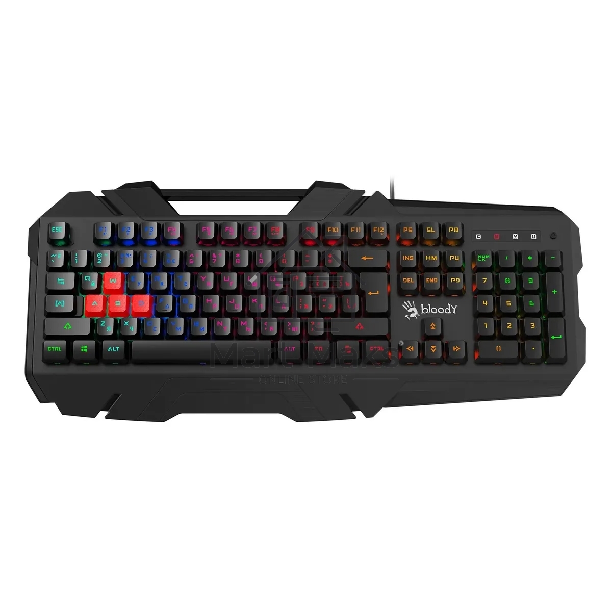 Клавиатура проводная A4tech B150N черный USB Gamer LED 1115067